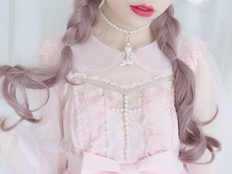 [2020 New] Yuki Hime Single Collar Pastel Babydoll Inner Blouse - Premium  from Peiliee Shop - Just $22.00! Shop now at Peiliee Shop