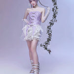 Get trendy with God's Redemption Jacquard Lace Corset - Lingerie available at Peiliee Shop. Grab yours for $49.99 today!