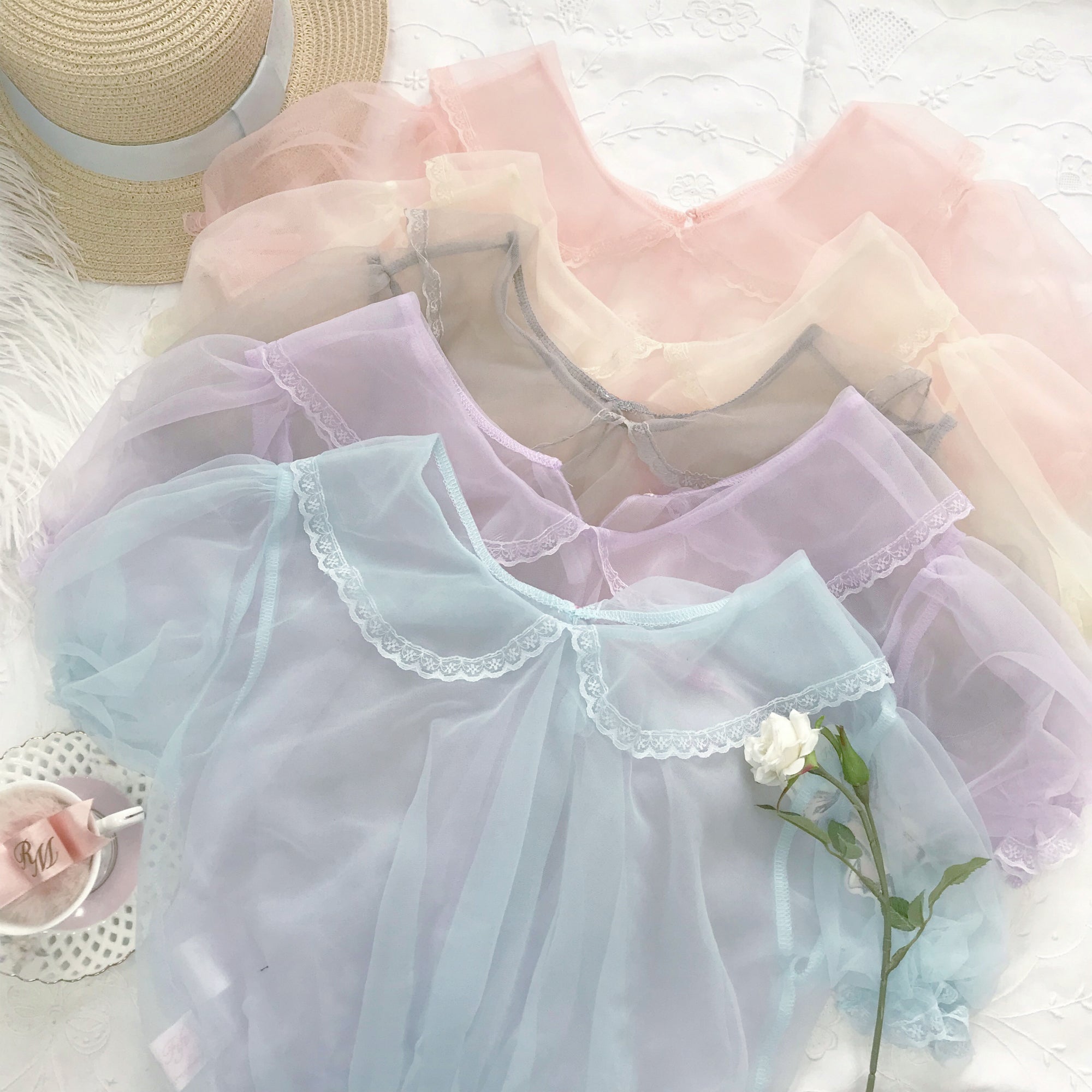 Get trendy with [2020 New] Yuki Hime Single Collar Pastel Babydoll Inner Blouse -  available at Peiliee Shop. Grab yours for $22 today!