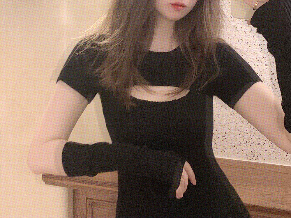 Get trendy with [Basic] Soft Kitty bodycon knitting dress set -  available at Peiliee Shop. Grab yours for $20 today!