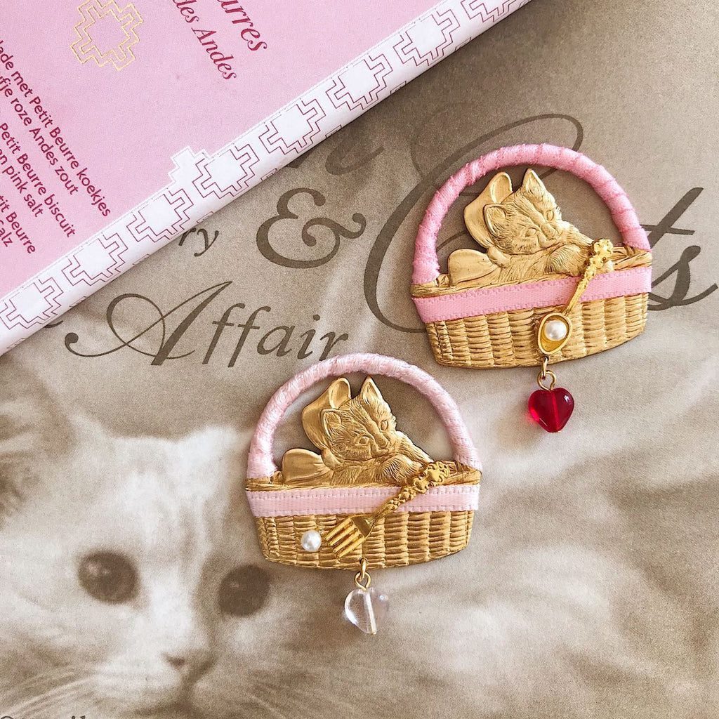 Get trendy with [Limited Edition] Kitty Party Brass hairpin (from Japanese Artist) -  available at Peiliee Shop. Grab yours for $28.80 today!