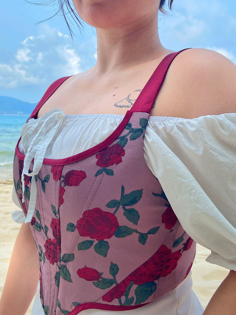 Rose Corset Handmade - Premium  from Ricchie - Just $75.00! Shop now at Peiliee Shop