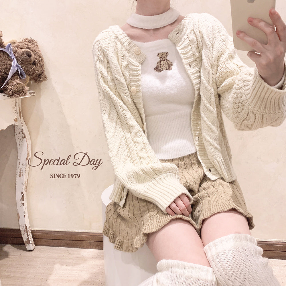 Get trendy with [Basic] Teddy bear faux fur sweater top -  available at Peiliee Shop. Grab yours for $20 today!