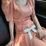 Get trendy with [Last stock] Vienna gilt orange vintage princess dress -  available at Peiliee Shop. Grab yours for $59.90 today!