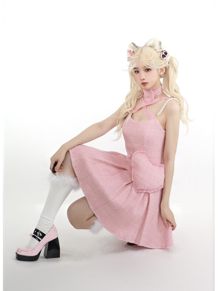 Barbie Core Lover Mini Dress - Premium Dress from Damn - Just $69.99! Shop now at Peiliee Shop