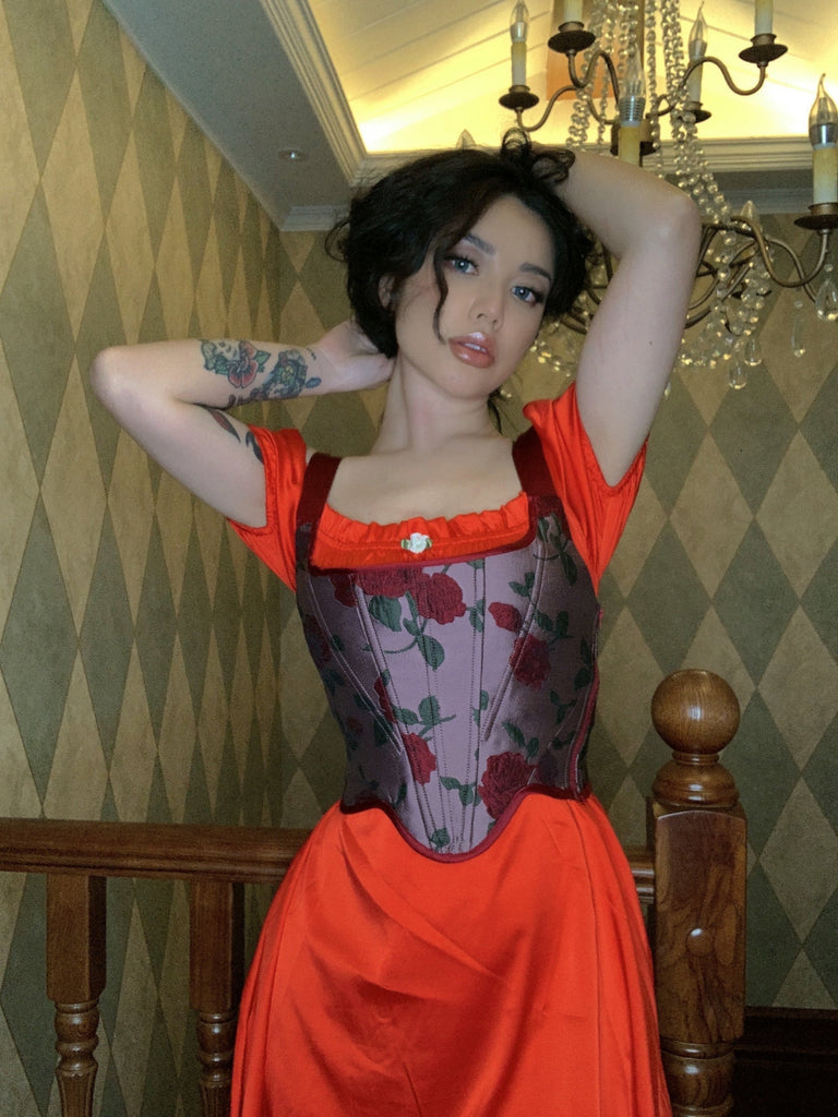 Rose Corset Handmade - Premium  from Ricchie - Just $75.00! Shop now at Peiliee Shop