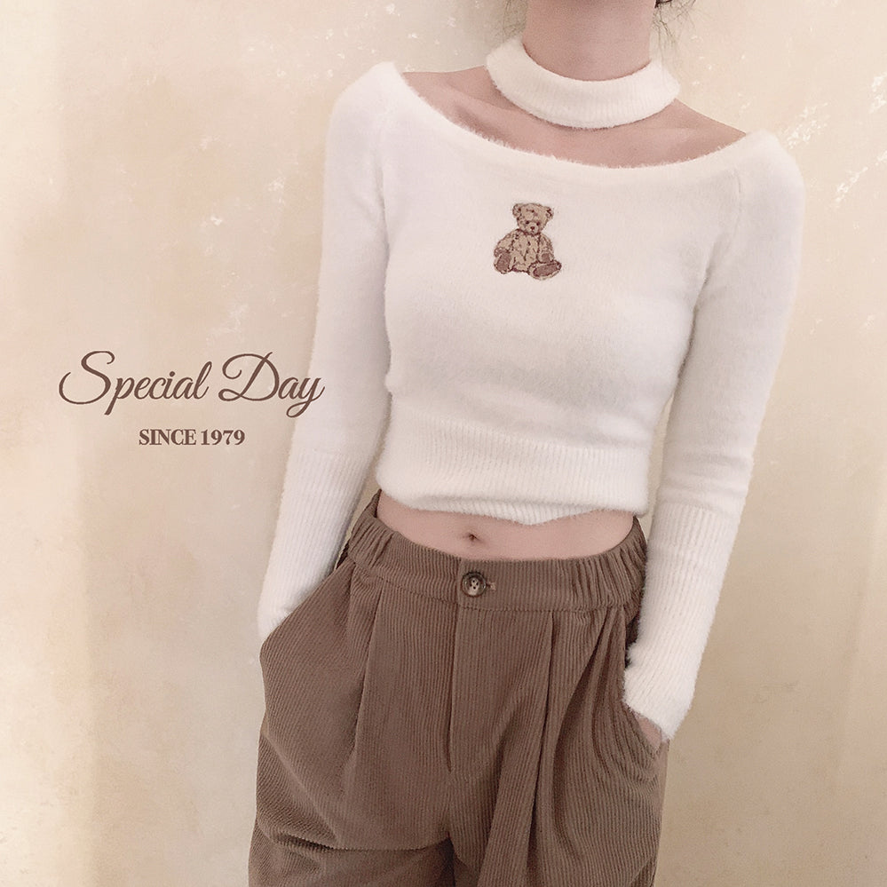 Get trendy with [Basic] Teddy bear faux fur sweater top -  available at Peiliee Shop. Grab yours for $20 today!