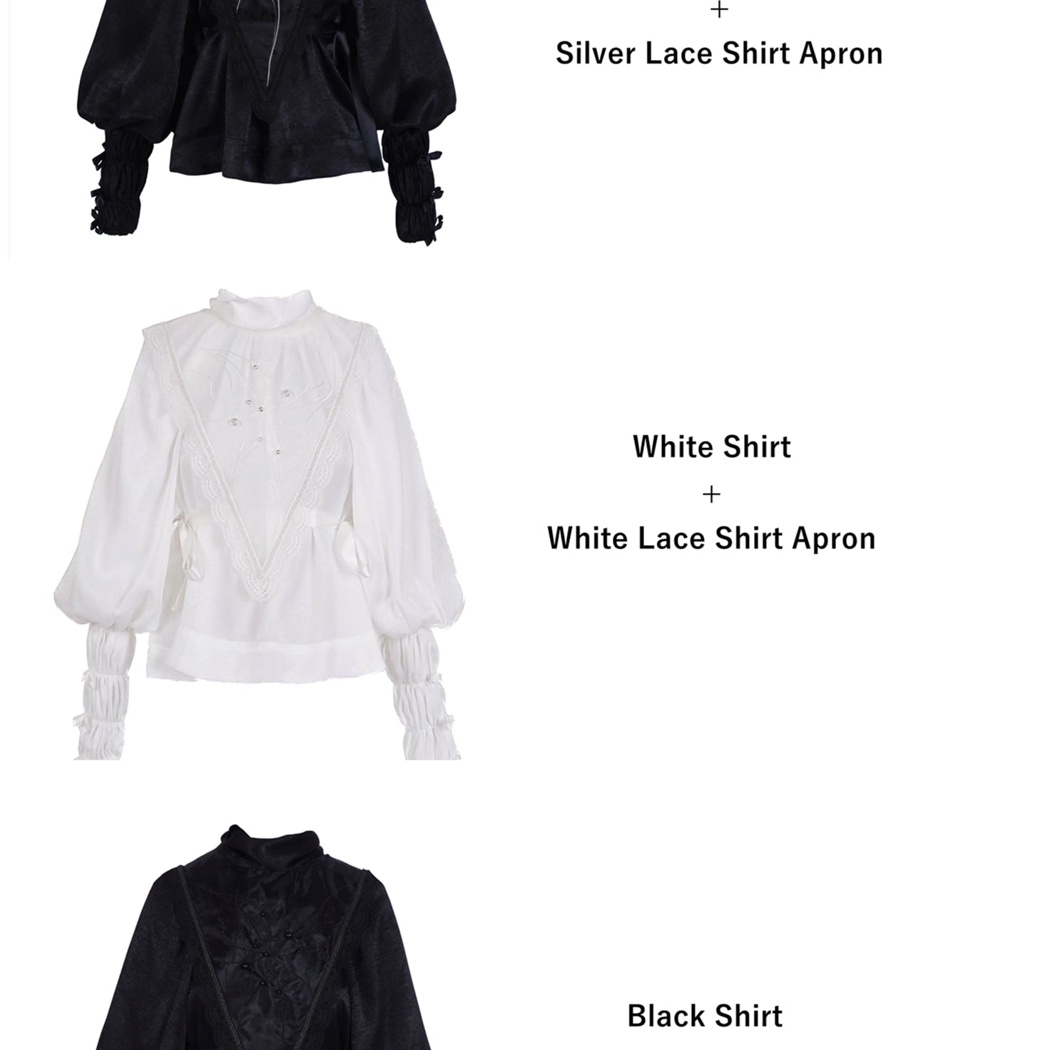 Get trendy with [Nololita Pre-order] After Rain Gothic Set with satin shirt and skirt -  available at Peiliee Shop. Grab yours for $42 today!