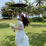 Get trendy with [Mid Season sale ] Hazy Moonlight Romantic Dress - Dress available at Peiliee Shop. Grab yours for $65 today!