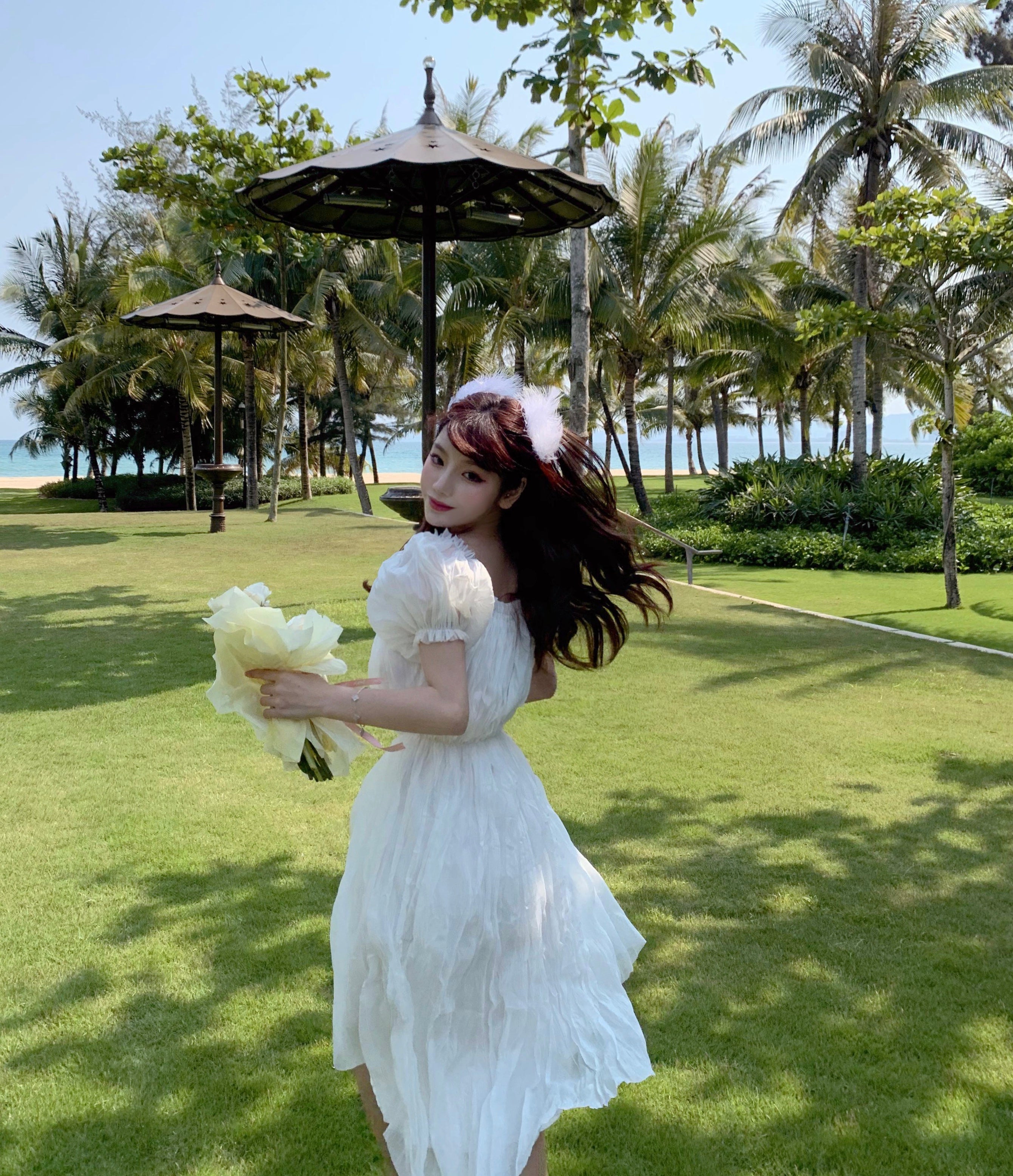 Get trendy with [Mid Season sale ] Hazy Moonlight Romantic Dress - Dress available at Peiliee Shop. Grab yours for $65 today!