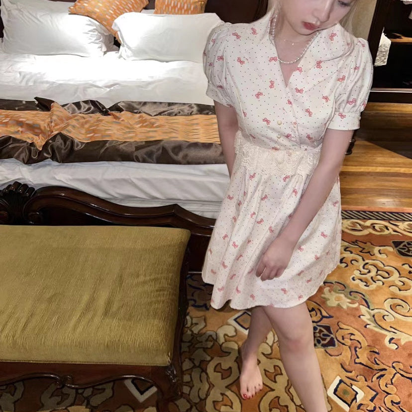 Get trendy with Dream Candy Vintage Cotton Dress - Dress available at Peiliee Shop. Grab yours for $38 today!