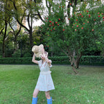 Get trendy with Dream Candy Vintage Cotton Dress - Dress available at Peiliee Shop. Grab yours for $38 today!