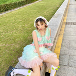 Get trendy with [August Unicorn] Strawberry Mint Marshmallow Handmade Dress Set - Dresses available at Peiliee Shop. Grab yours for $40 today!