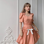 Get trendy with [Last stock] Vienna gilt orange vintage princess dress -  available at Peiliee Shop. Grab yours for $55 today!