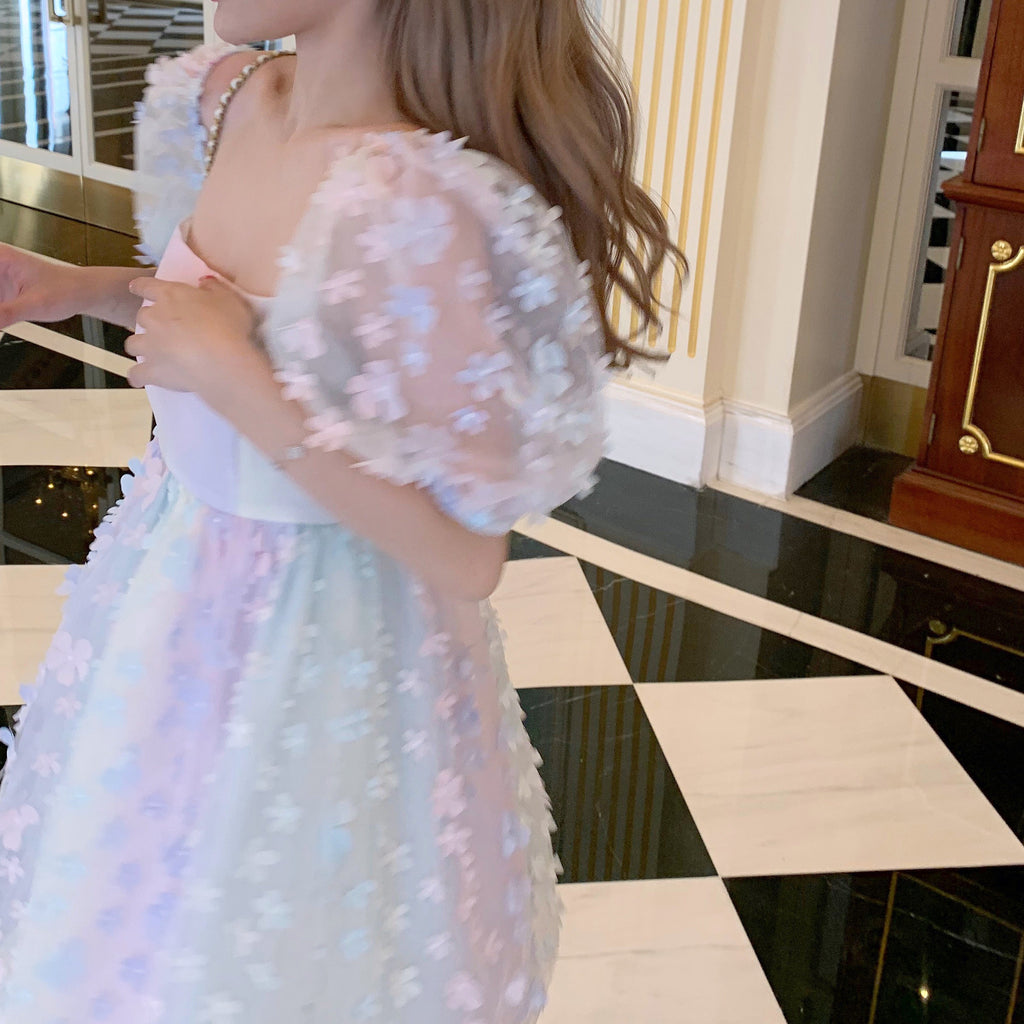 Get trendy with [Premium Selected] Dream Angel pastel rainbow coloured handmade princess dress -  available at Peiliee Shop. Grab yours for $105 today!