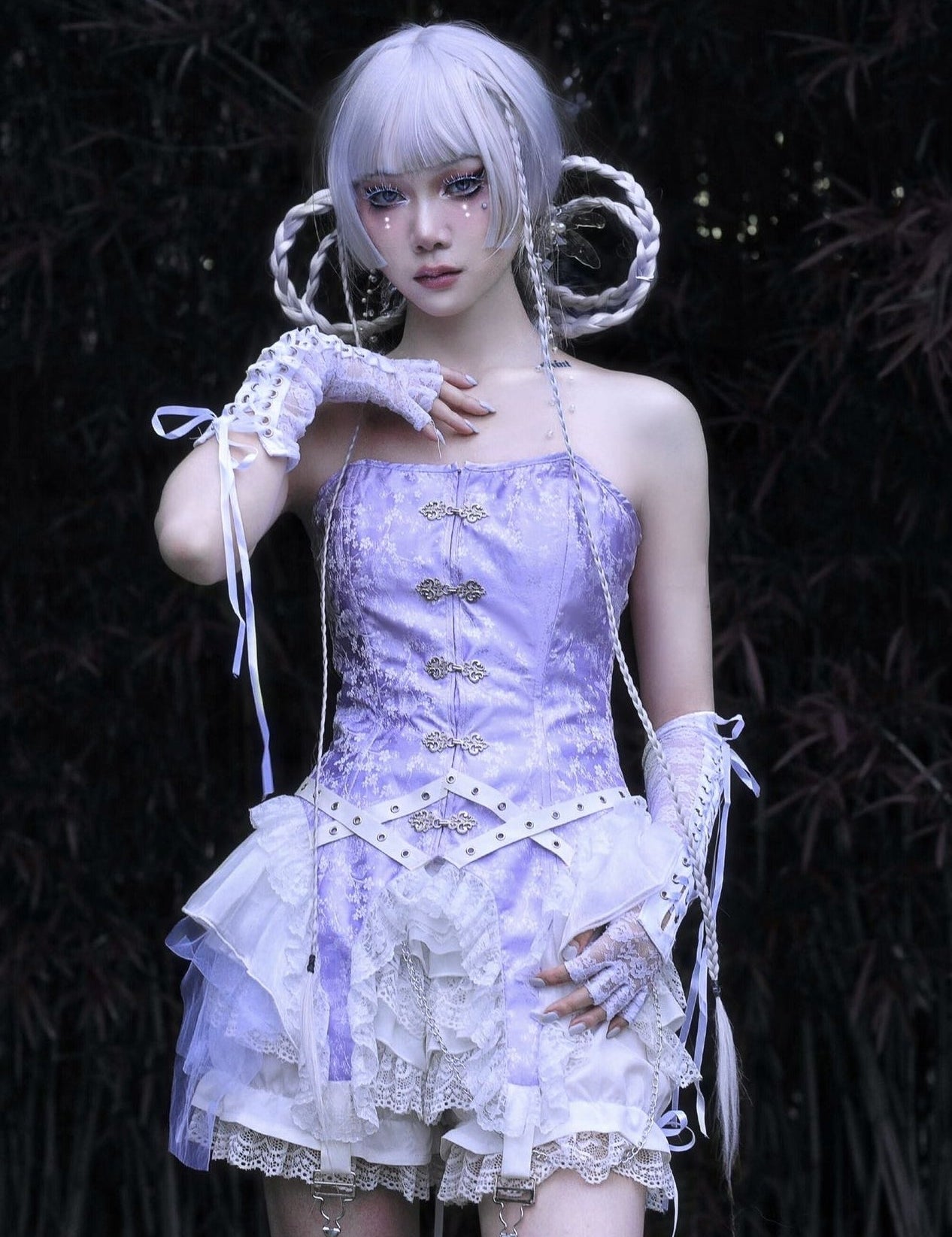 Get trendy with God's Redemption Jacquard Lace Corset - Lingerie available at Peiliee Shop. Grab yours for $49.99 today!