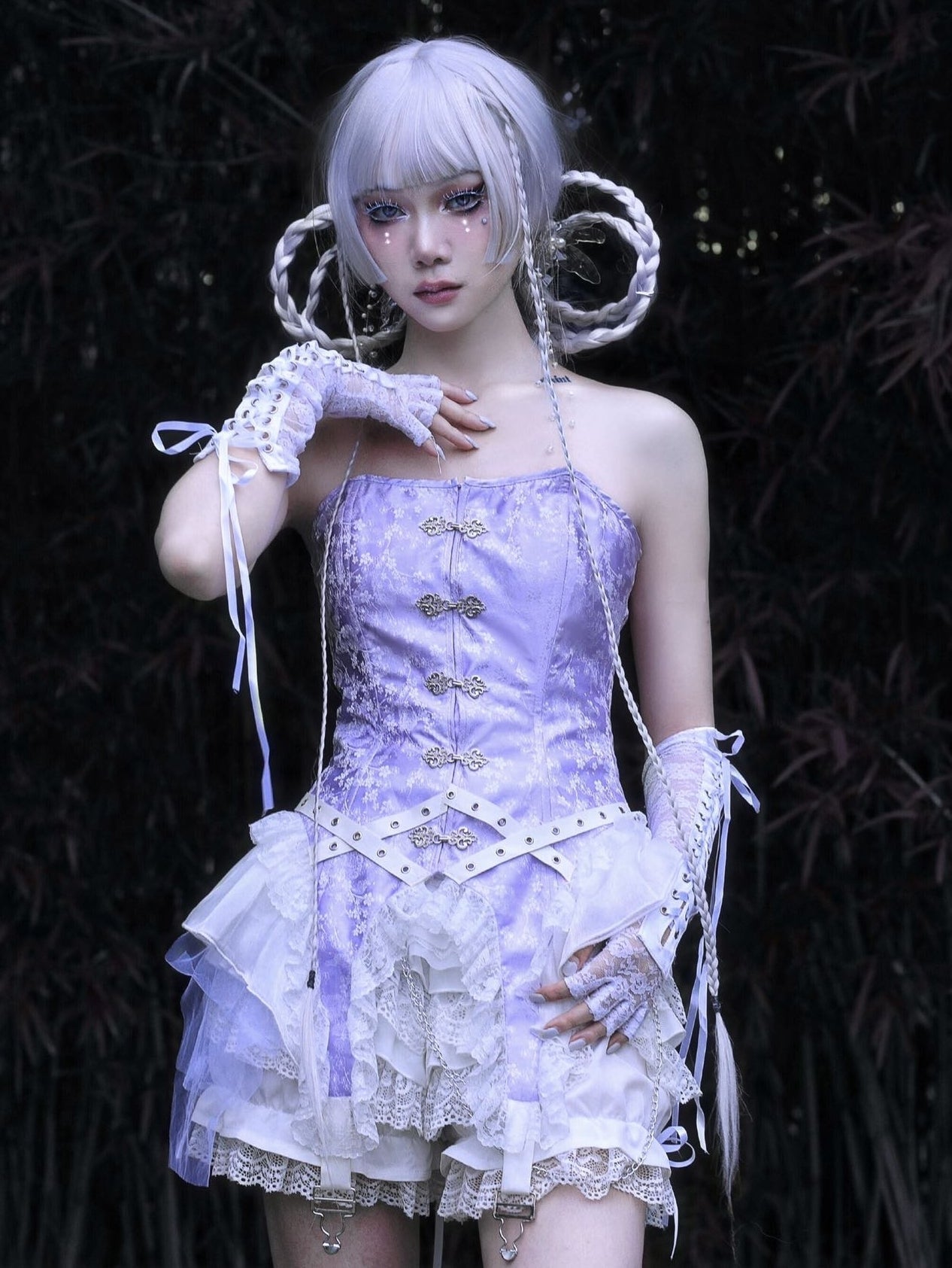 Get trendy with God's Redemption Jacquard Lace Corset - Lingerie available at Peiliee Shop. Grab yours for $49.99 today!