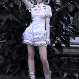 Get trendy with God's Redemption Lace Tiered Shorts - Shorts available at Peiliee Shop. Grab yours for $42.99 today!