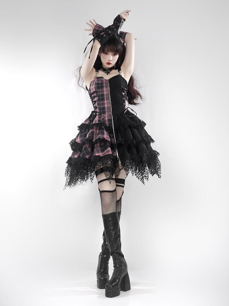 In A Butterfly Dream Gothic Lolita Lace Dress - Premium Dresses from Damn - Just $68.00! Shop now at Peiliee Shop