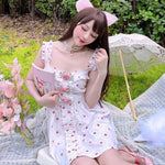 Get trendy with Floral princess mini dress -  available at Peiliee Shop. Grab yours for $39 today!