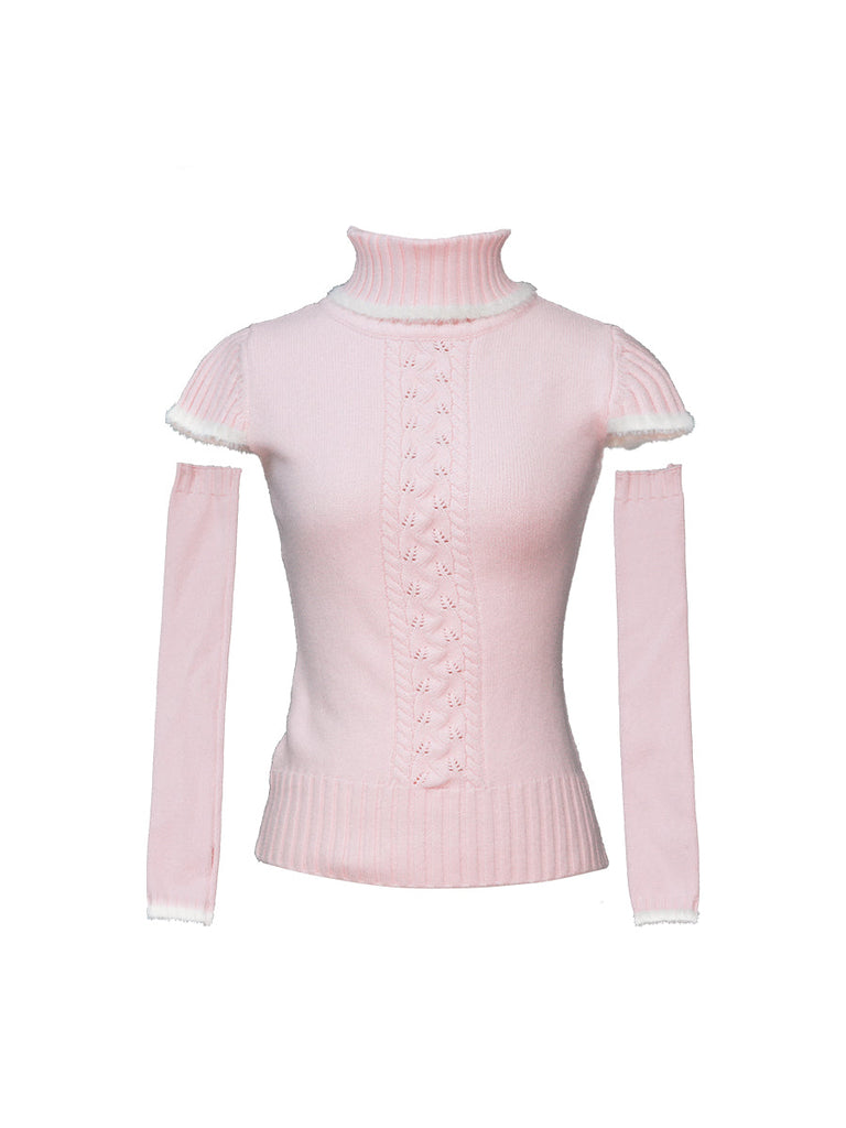 [Rose Island] Bear Traveller Pink Knitted Jumper - Premium Clothing from Rose Island - Just $45.00! Shop now at Peiliee Shop