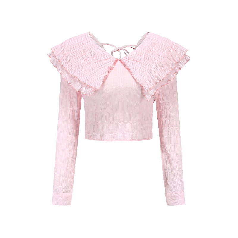 Get trendy with [Last stocks] Sakura Puff Shirt -  available at Peiliee Shop. Grab yours for $25 today!