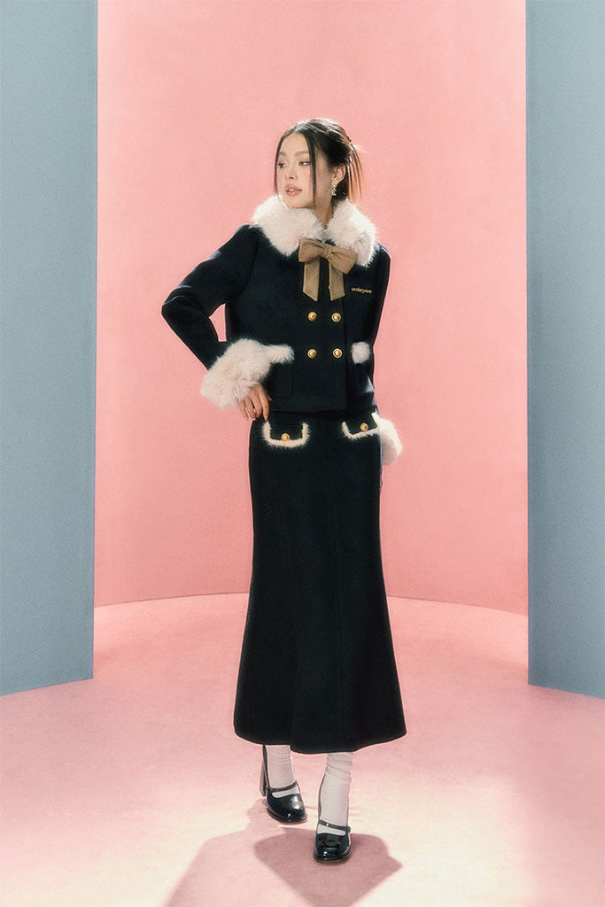 Get trendy with [Premium Selected] Dear Me Faux Fur Dress Set - Clothing available at Peiliee Shop. Grab yours for $50 today!