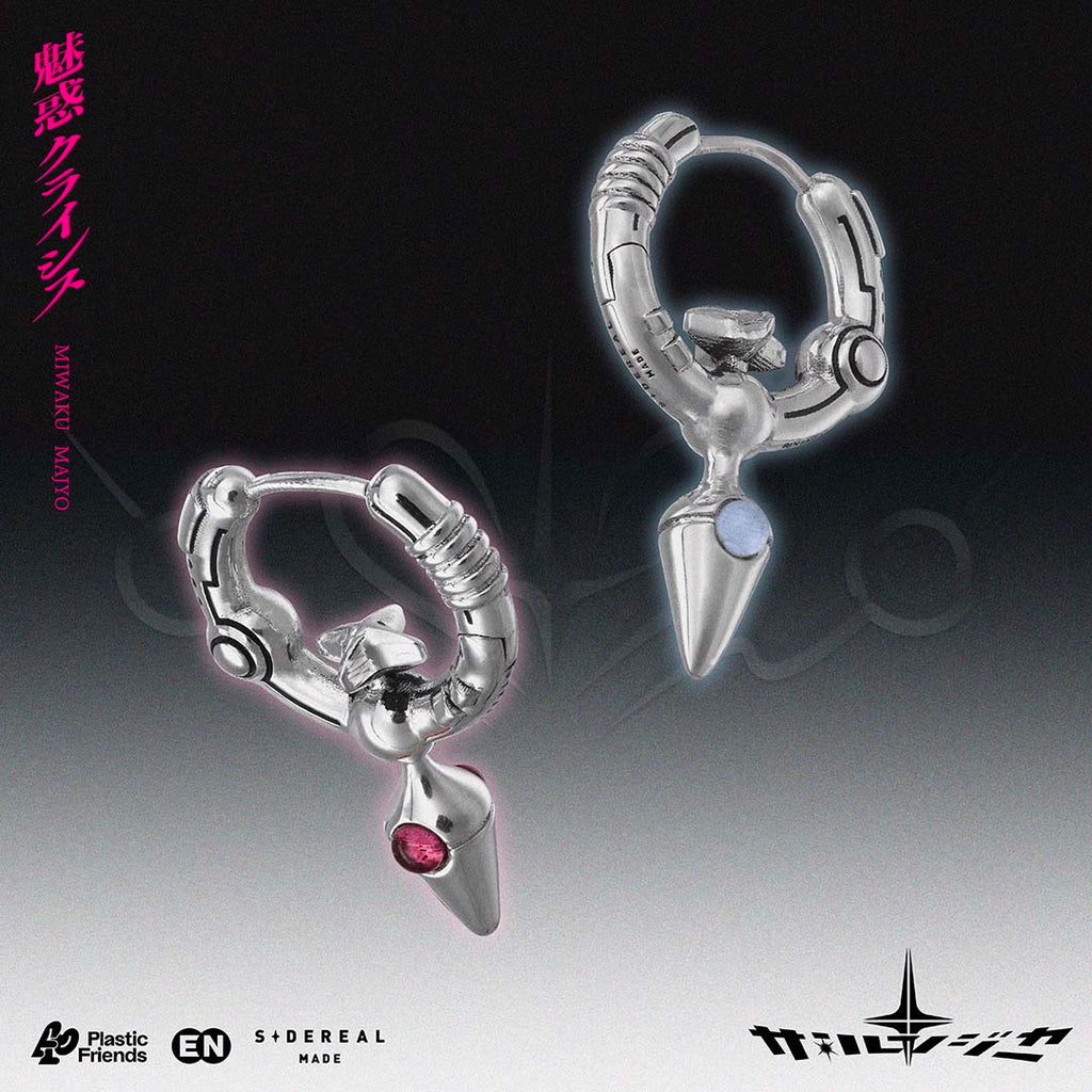 Get trendy with [SideReal X EN ] Miwaku Mayjo Earring with cone shape - Earrings available at Peiliee Shop. Grab yours for $59.90 today!