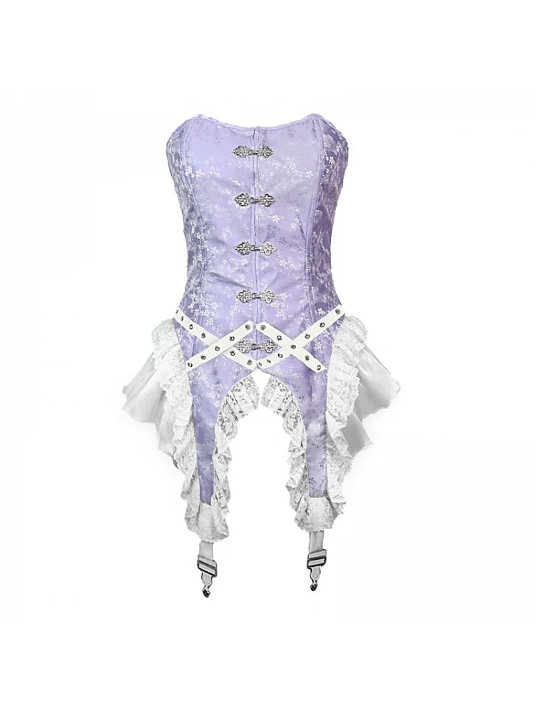 Get trendy with God's Redemption Jacquard Lace Corset - Lingerie available at Peiliee Shop. Grab yours for $49.99 today!