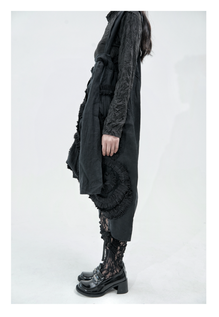 [Runway Couture] The Dark Swan Long Sleeve Gothic Dress - Premium  from Mari Posa - Just $350.00! Shop now at Peiliee Shop