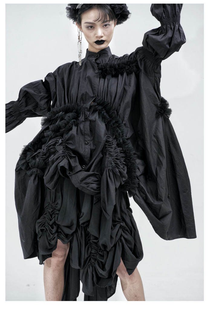 [Runway Couture] Dreamy Black Dress - Premium  from Mari Posa - Just $620.00! Shop now at Peiliee Shop
