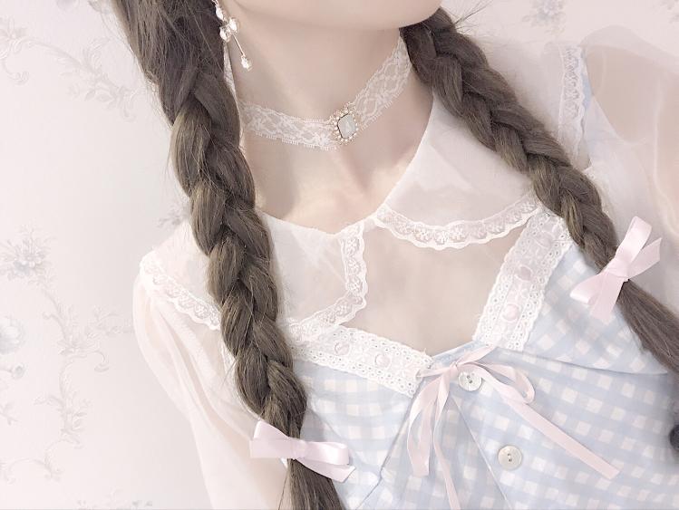 Get trendy with [2020 New] Yuki Hime Single Collar Pastel Babydoll Inner Blouse -  available at Peiliee Shop. Grab yours for $22 today!