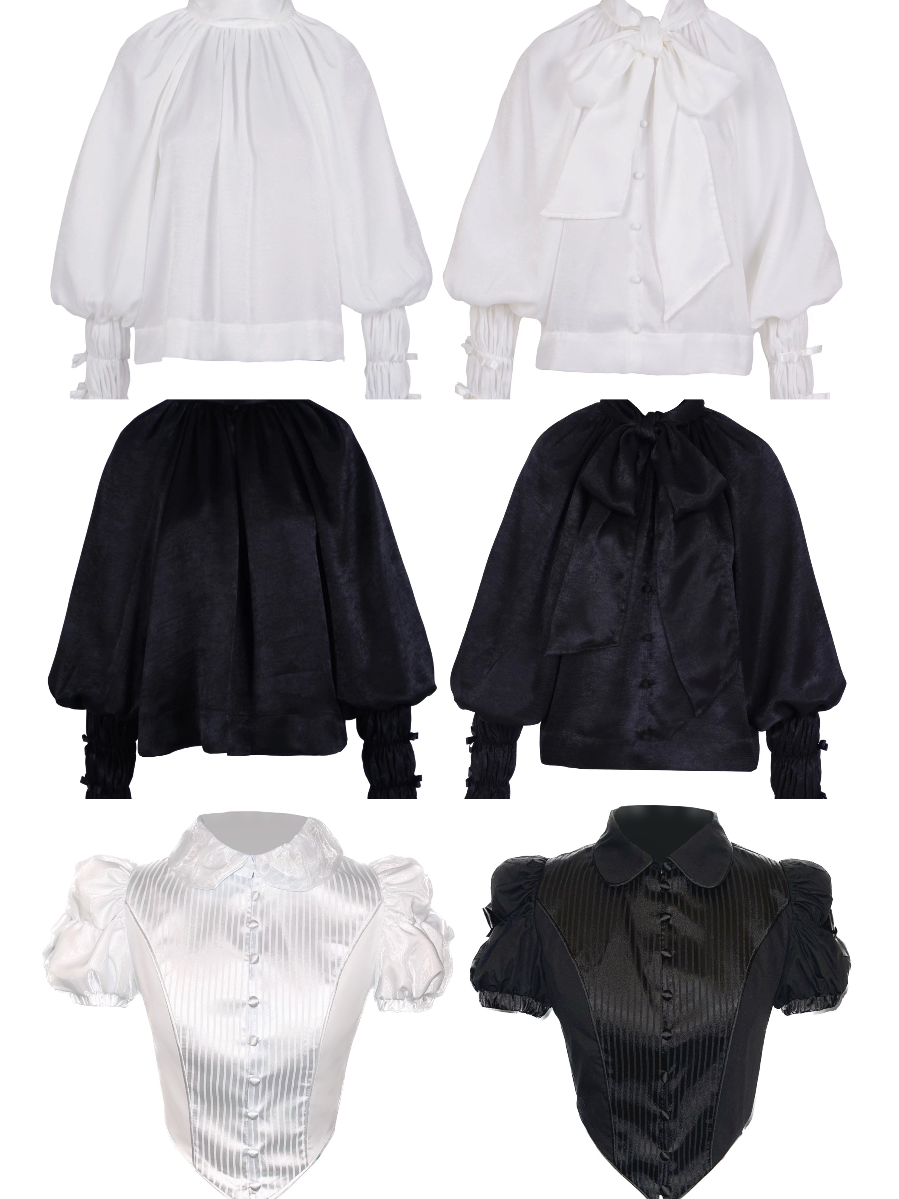 Get trendy with [Nololita Pre-order] After Rain Gothic Set with satin shirt and skirt -  available at Peiliee Shop. Grab yours for $42 today!