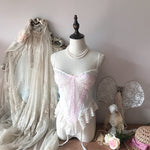 Get trendy with [Handmade] A Night In Paris Pink Vintage Lingerie Body -  available at Peiliee Shop. Grab yours for $55 today!