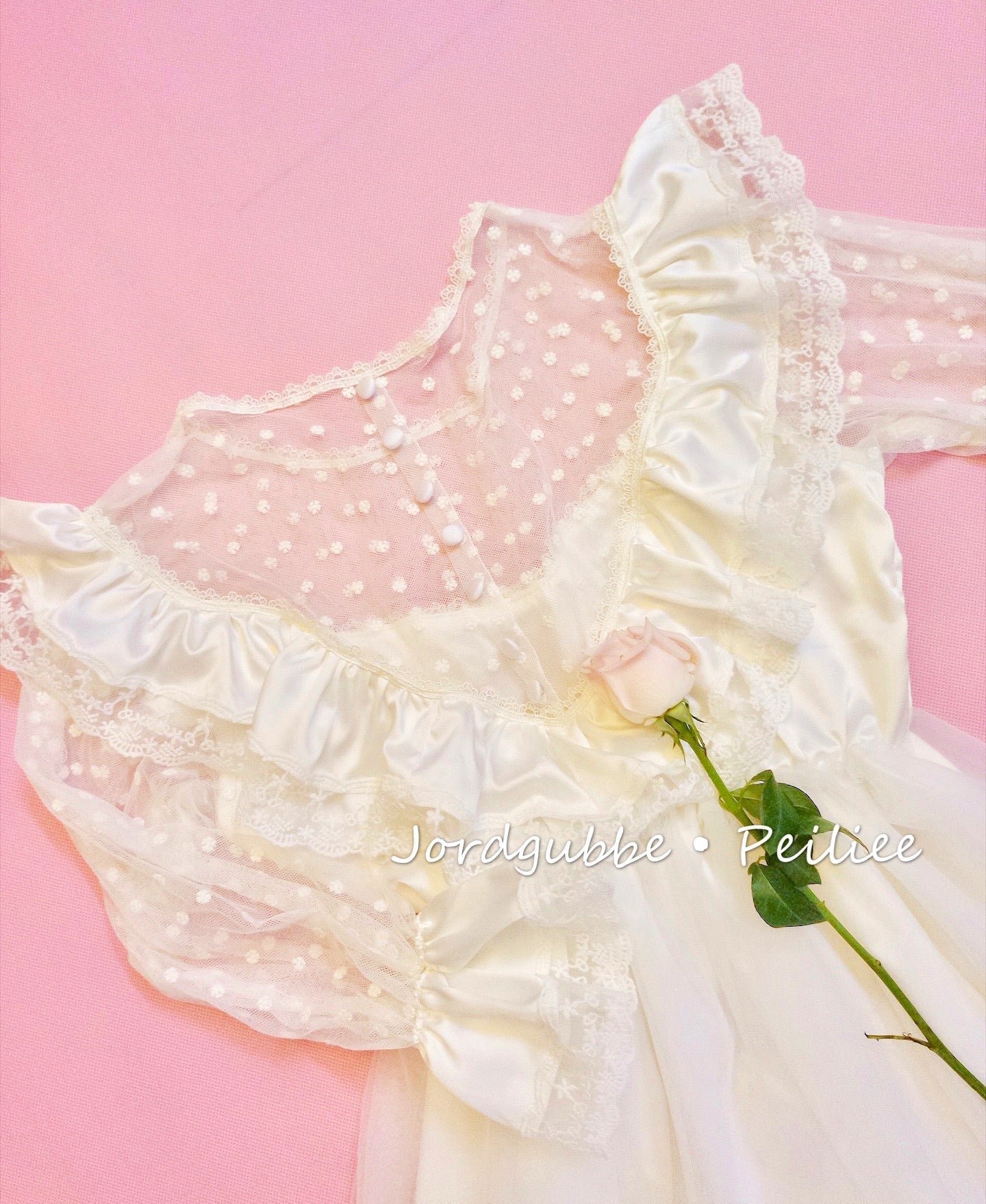 Get trendy with [Tailor Made] Rose Encens Handmade Vintage Princess Dress -  available at Peiliee Shop. Grab yours for $88 today!