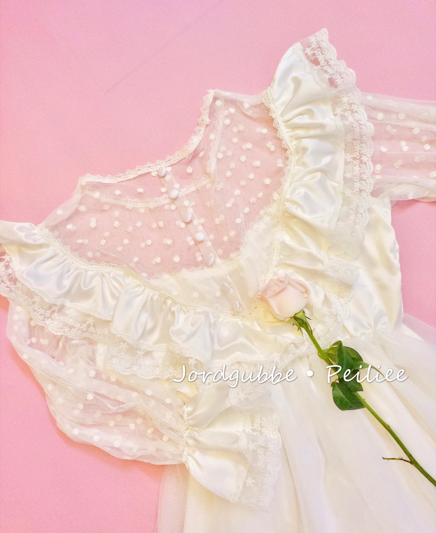 Get trendy with [Tailor Made] Rose Encens Handmade Vintage Princess Dress -  available at Peiliee Shop. Grab yours for $88 today!