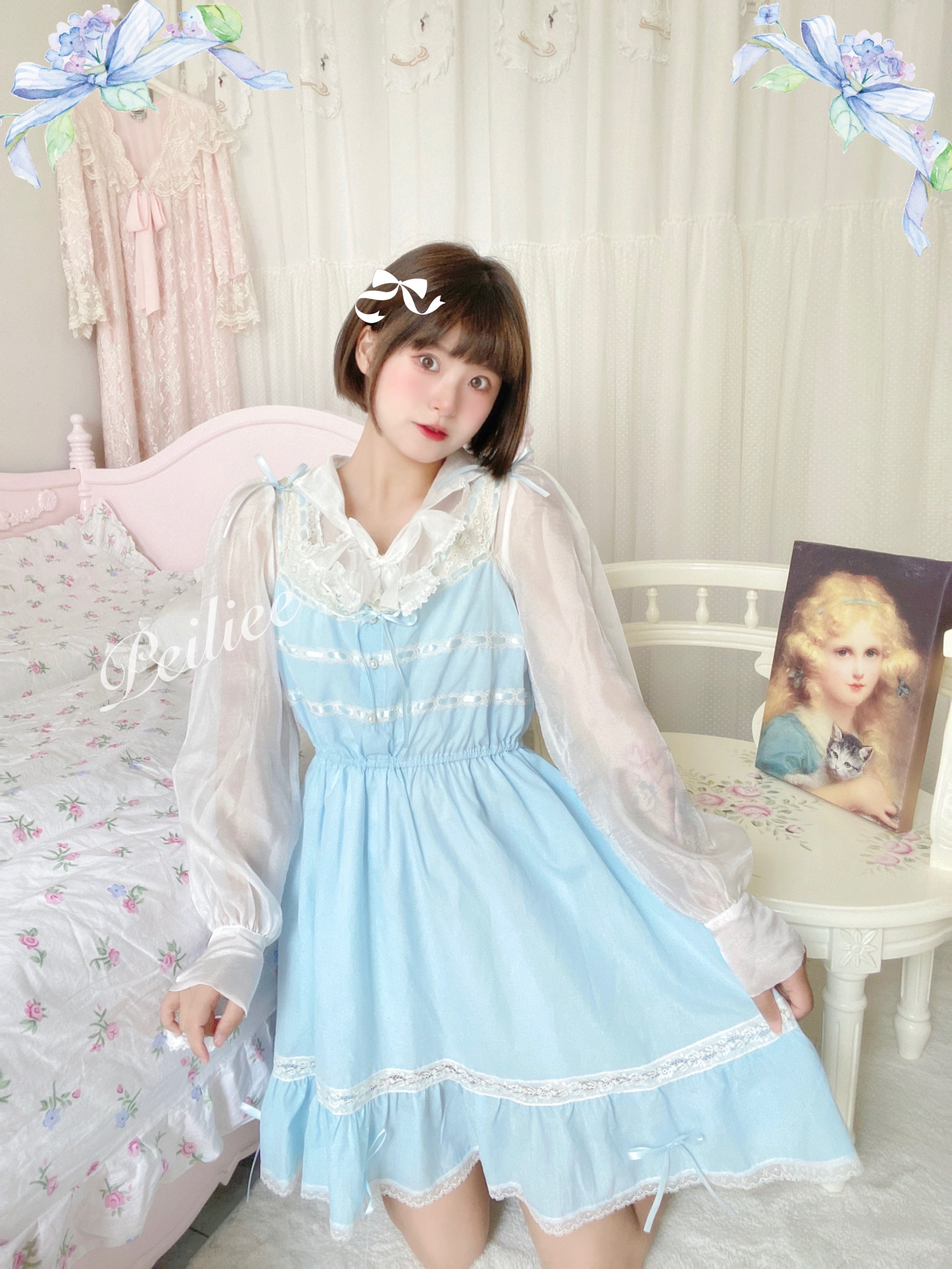 Get trendy with [Peiliee Design] Lily Garden Dress -  available at Peiliee Shop. Grab yours for $49.90 today!