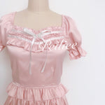 Get trendy with [Peiliee Design 5 years anniversary] Sakura Soft Satin Dress Set - Dresses available at Peiliee Shop. Grab yours for $45 today!