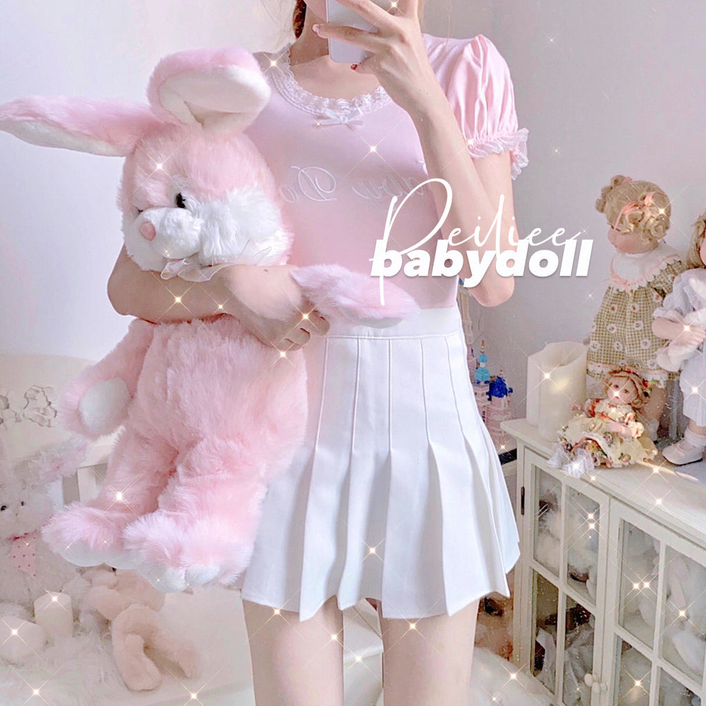 Get trendy with [Peiliee 3 Years Anniversary] Min Sötnos Sweet Babydoll (babygirl) Larme Cotton Top -  available at Peiliee Shop. Grab yours for $25 today!