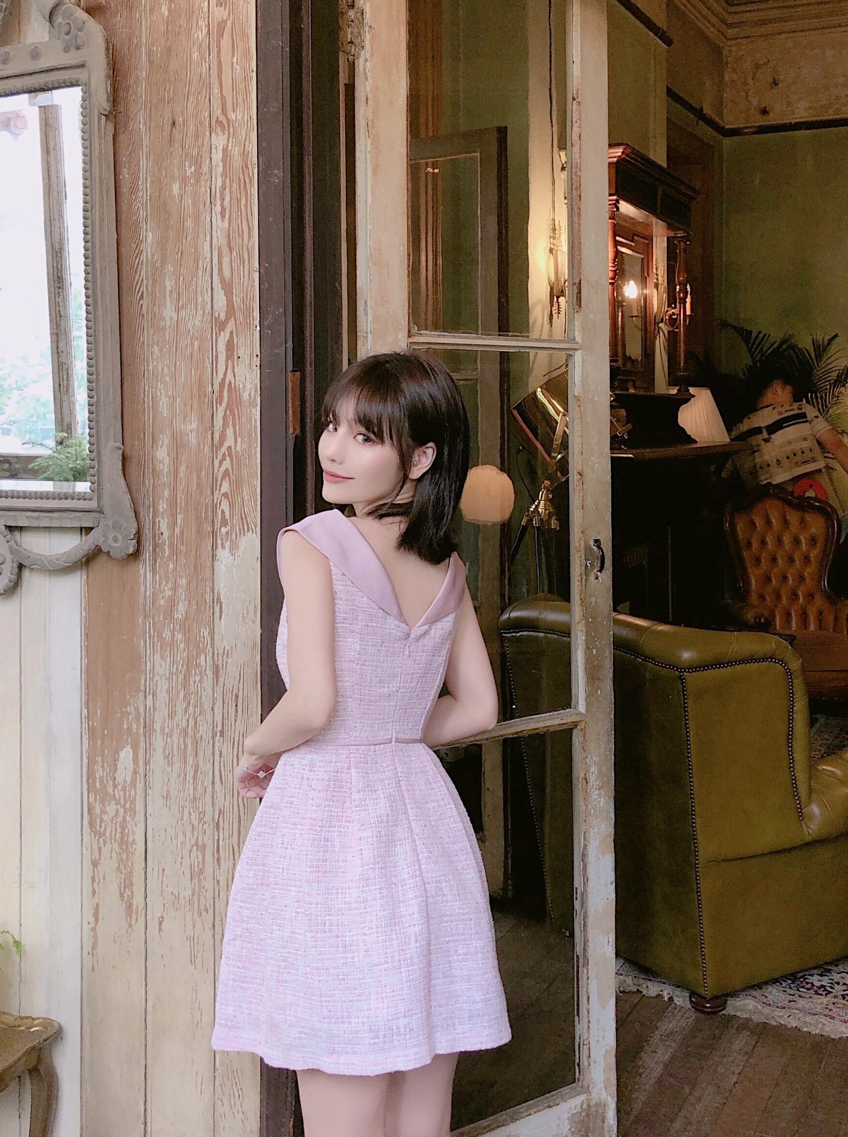 Get trendy with [Mid Season sale] Lady Coco Tweed Dress -  available at Peiliee Shop. Grab yours for $42 today!