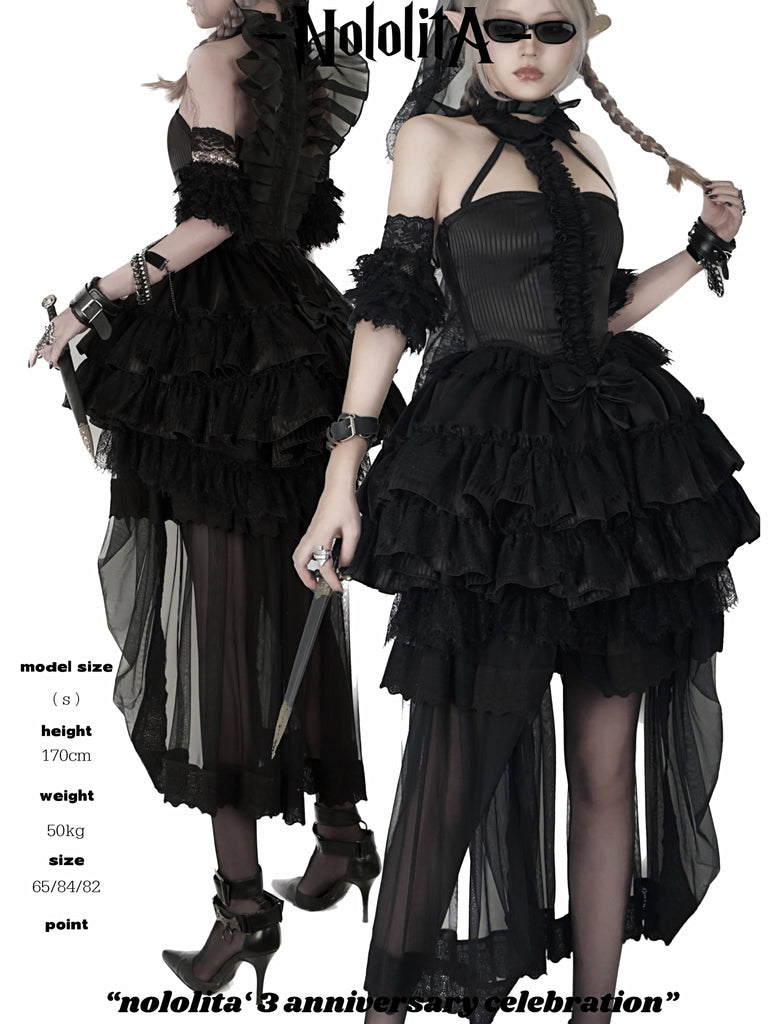 [Nololita Pre-order till Nov 2023] Dragon Queen Gothic Lolita Dress Set - Premium  from NOLOLITA - Just $75.00! Shop now at Peiliee Shop