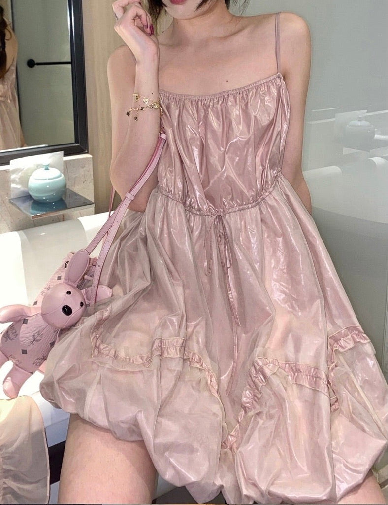 [Sweden warehouse] Escaped Bunny In Peach Flower Garden Dress (designer Arilf) - Premium  from Arilf - Just $55.00! Shop now at Peiliee Shop