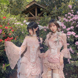 Get trendy with Sakura Dream Velvet Corset Top With Sleeves - Shirts & Tops available at Peiliee Shop. Grab yours for $55 today!