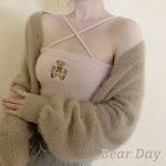 Get trendy with [Basic] Bear and you faux fur top - Shirts & Tops available at Peiliee Shop. Grab yours for $17.80 today!