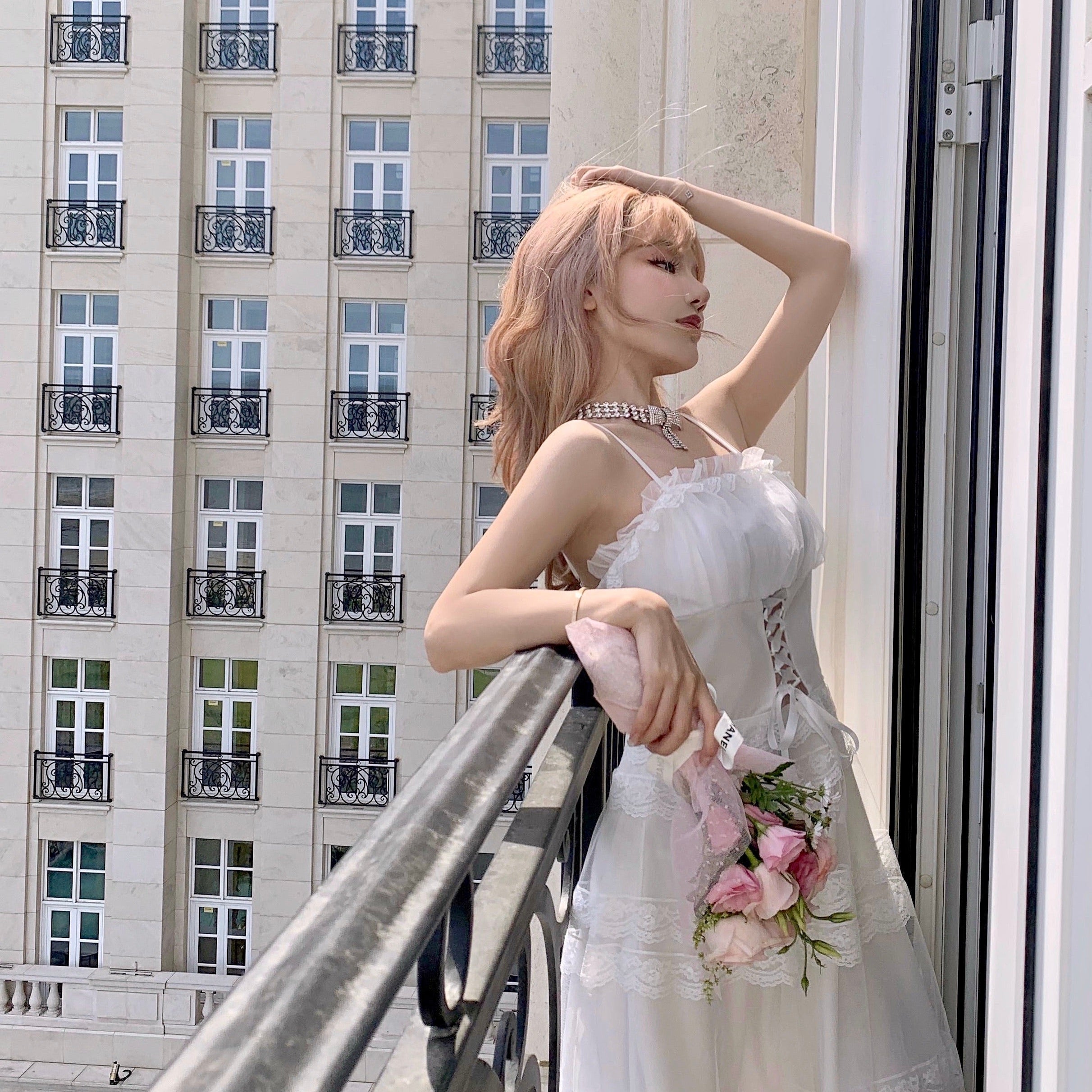 Get trendy with [SALE] Swan Lake Memory Romantic Lace Mini Dress -  available at Peiliee Shop. Grab yours for $59.90 today!