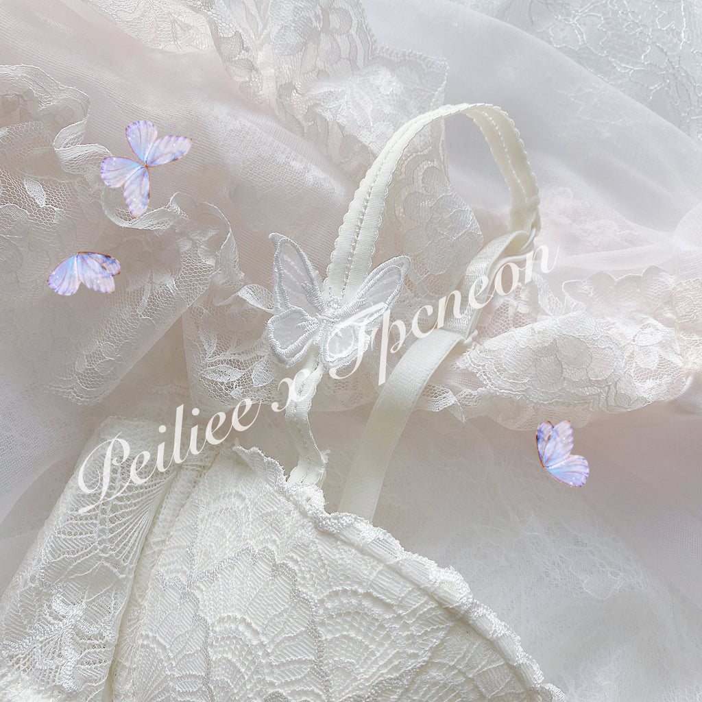 [Mid Season SALE] Dreamy Butterfly Bra Set - Premium  from Japanese Lingeire - Just $29.90! Shop now at Peiliee Shop