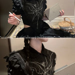 Get trendy with [Nololita Pre-order] After Rain Gothic Set with satin shirt and skirt -  available at Peiliee Shop. Grab yours for $42 today!