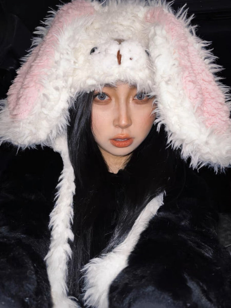 Bun bun love faux fur bunny hat - Premium  from Basic - Just $15.00! Shop now at Peiliee Shop