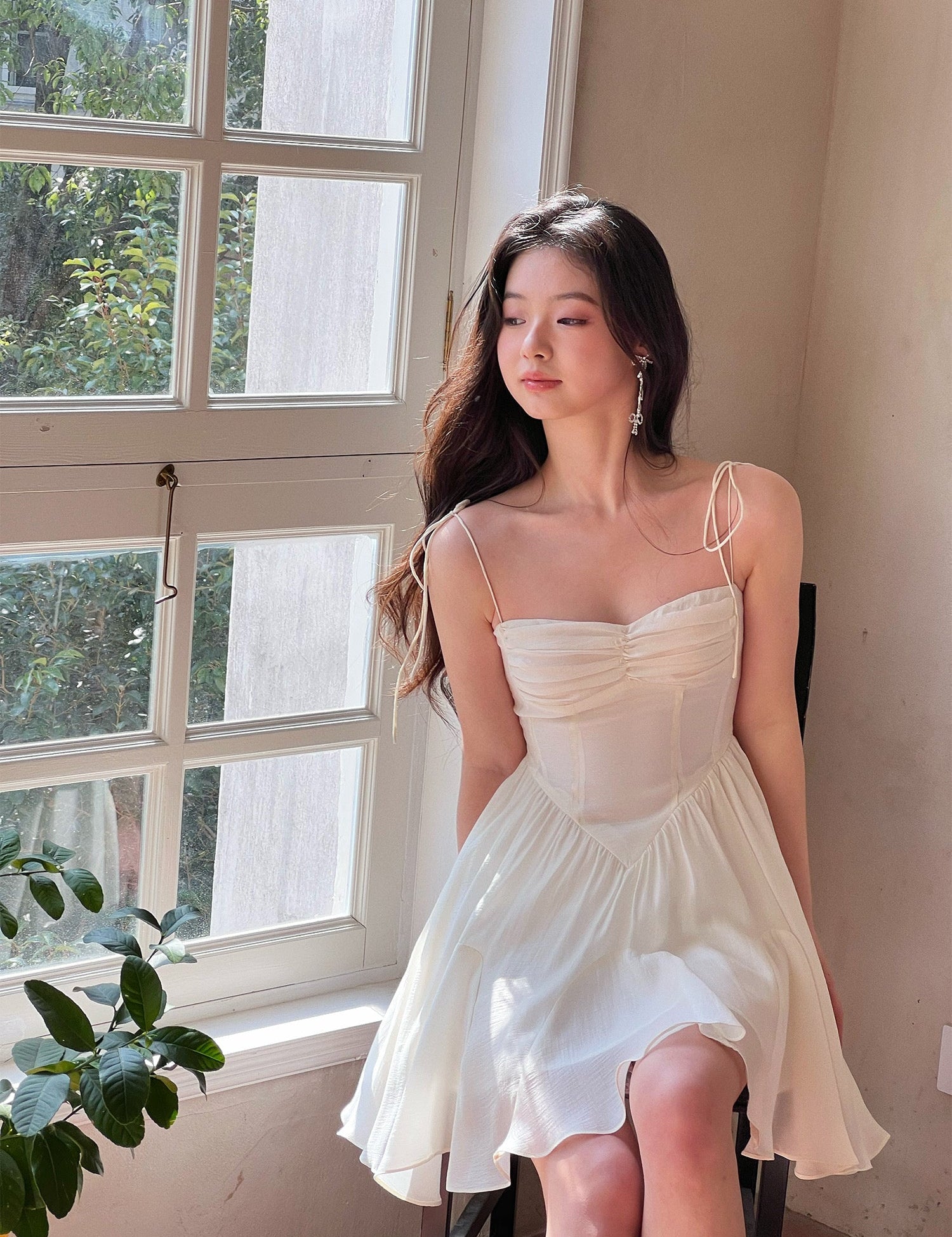 Get trendy with Silky Moonlight Mini Dress - Dresses available at Peiliee Shop. Grab yours for $46 today!