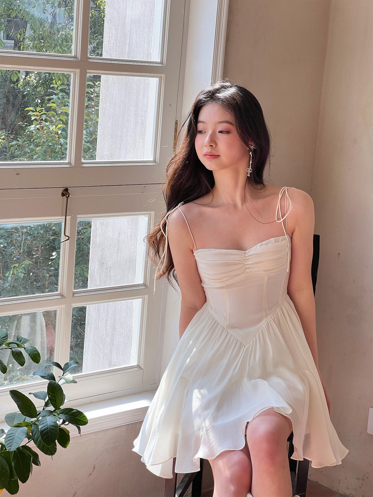 Get trendy with Silky Moonlight Mini Dress - Dresses available at Peiliee Shop. Grab yours for $46 today!